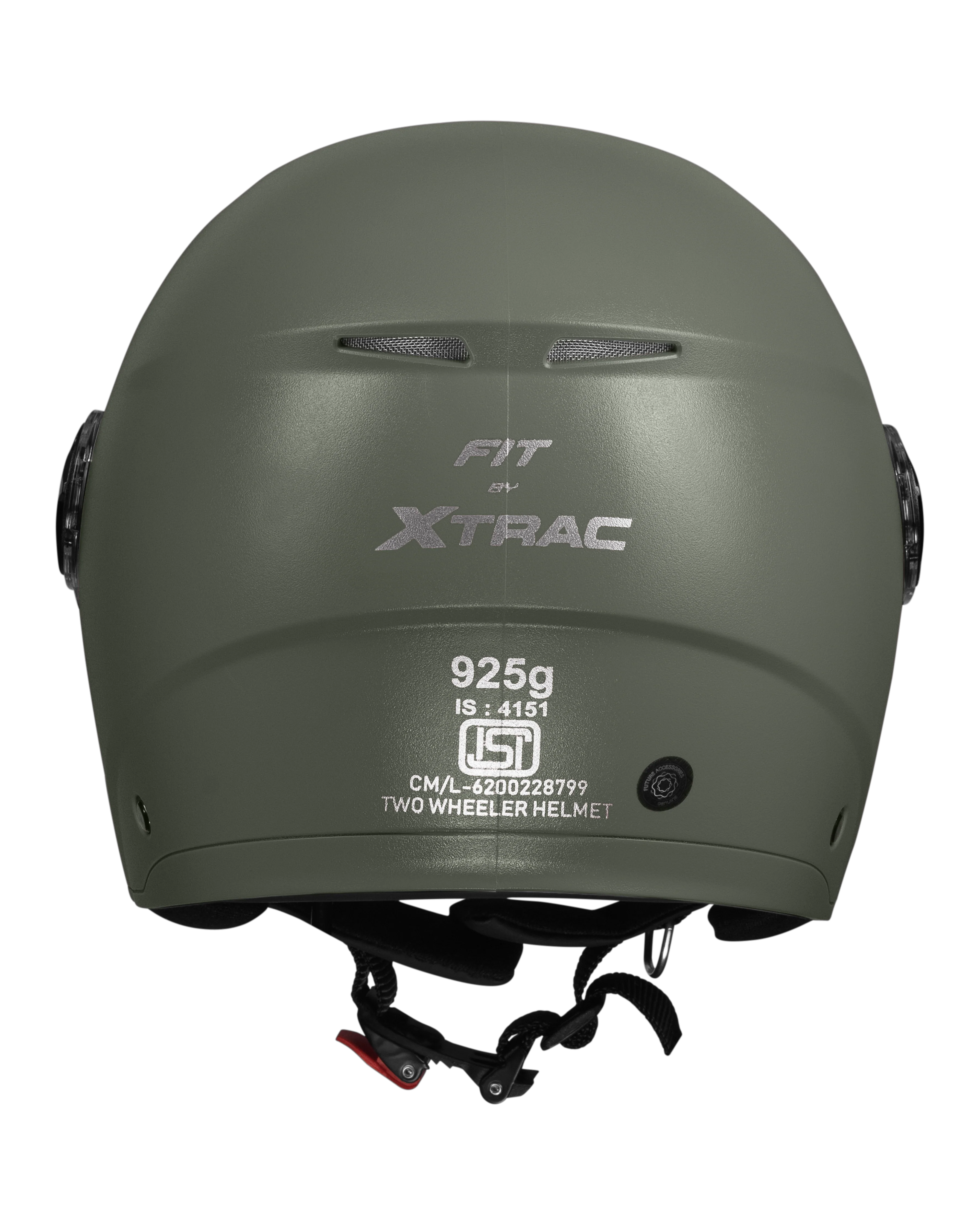Xtrac Fit ISI Certified Half Face Bike Helmet with Clear Visor | Lightweight Open Face Helmet for Men & Women - Image 20
