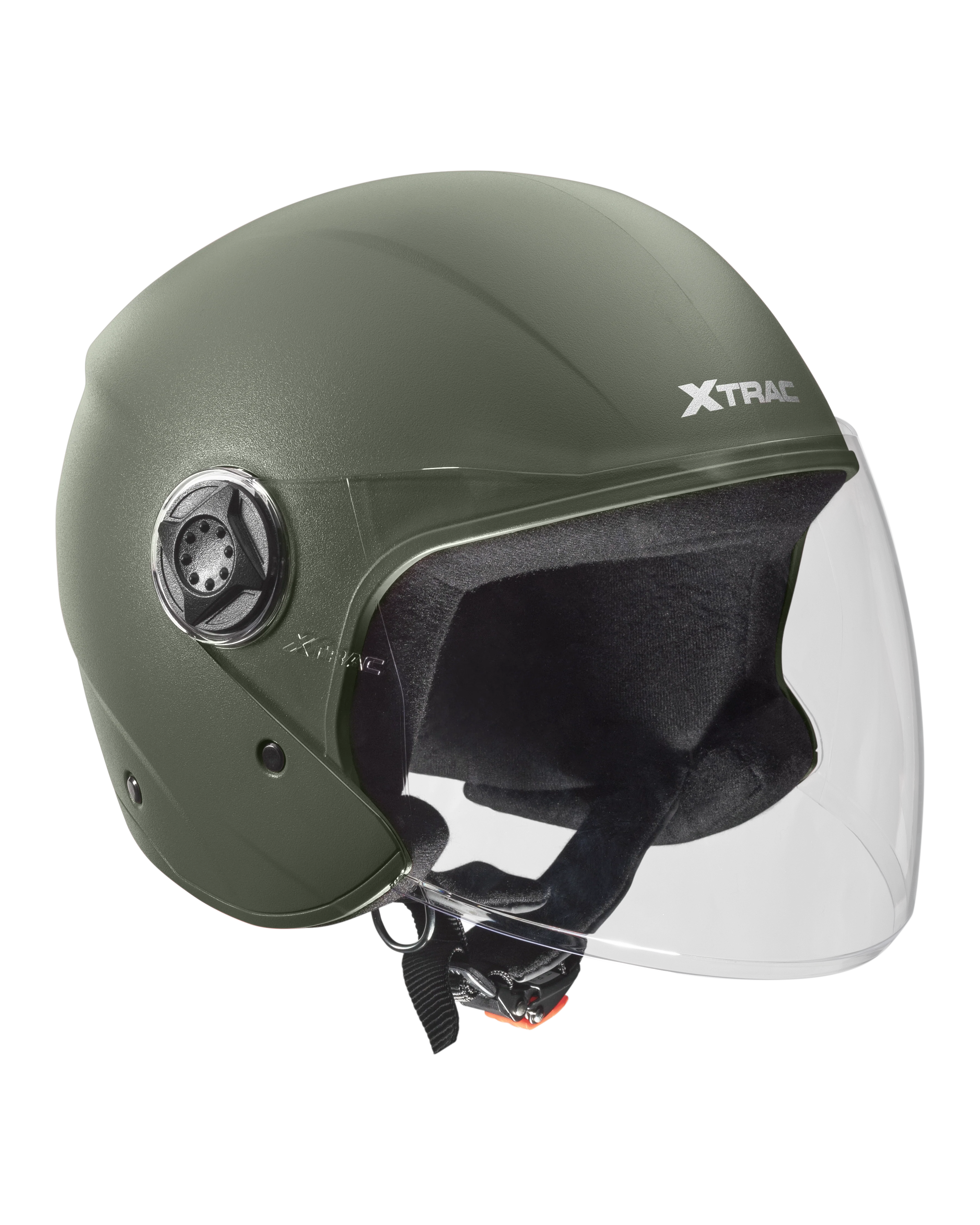 Xtrac Fit ISI Certified Half Face Bike Helmet with Clear Visor | Lightweight Open Face Helmet for Men & Women - Image 24