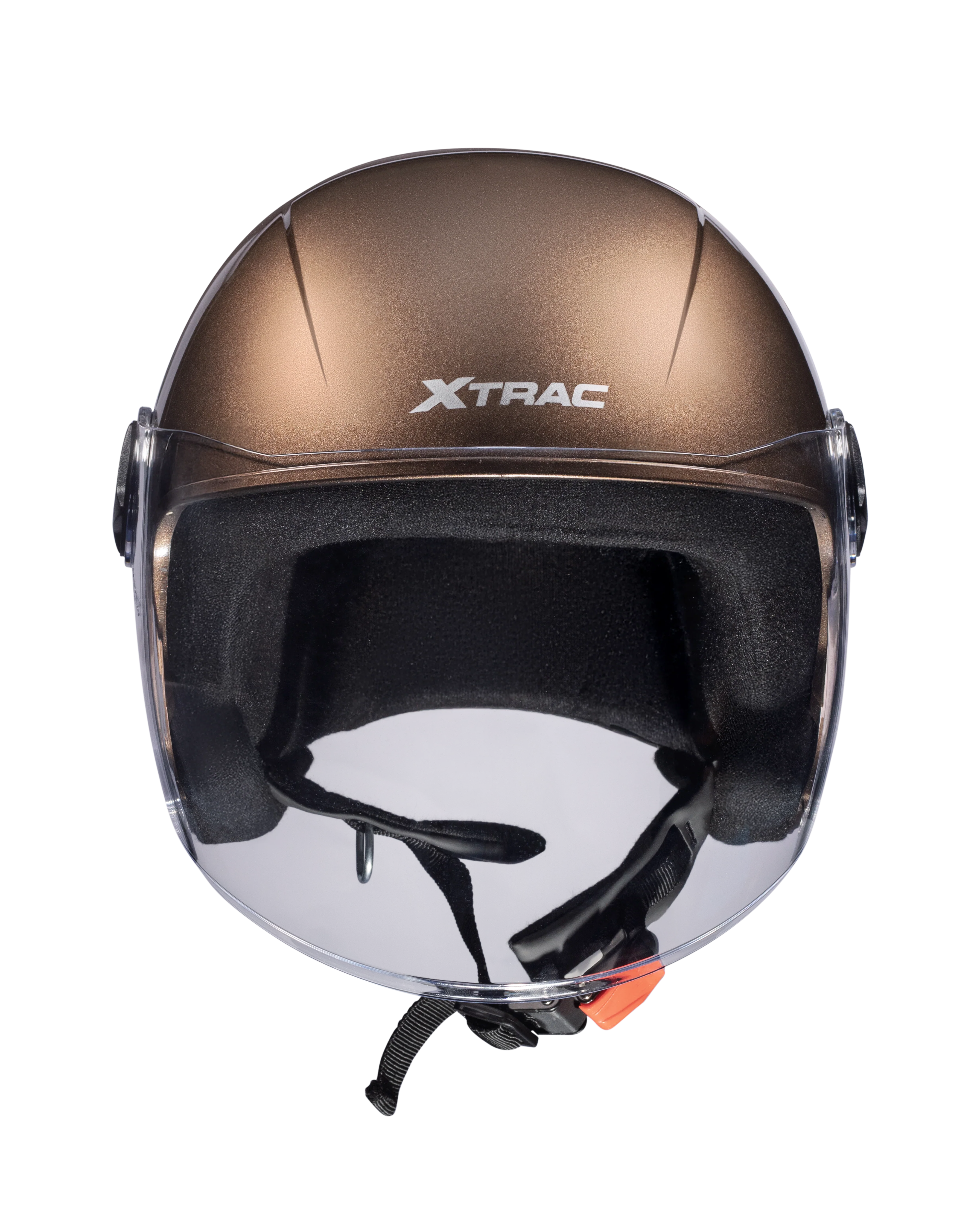 Xtrac Fit ISI Certified Half Face Bike Helmet with Clear Visor | Lightweight Open Face Helmet for Men & Women - Image 37