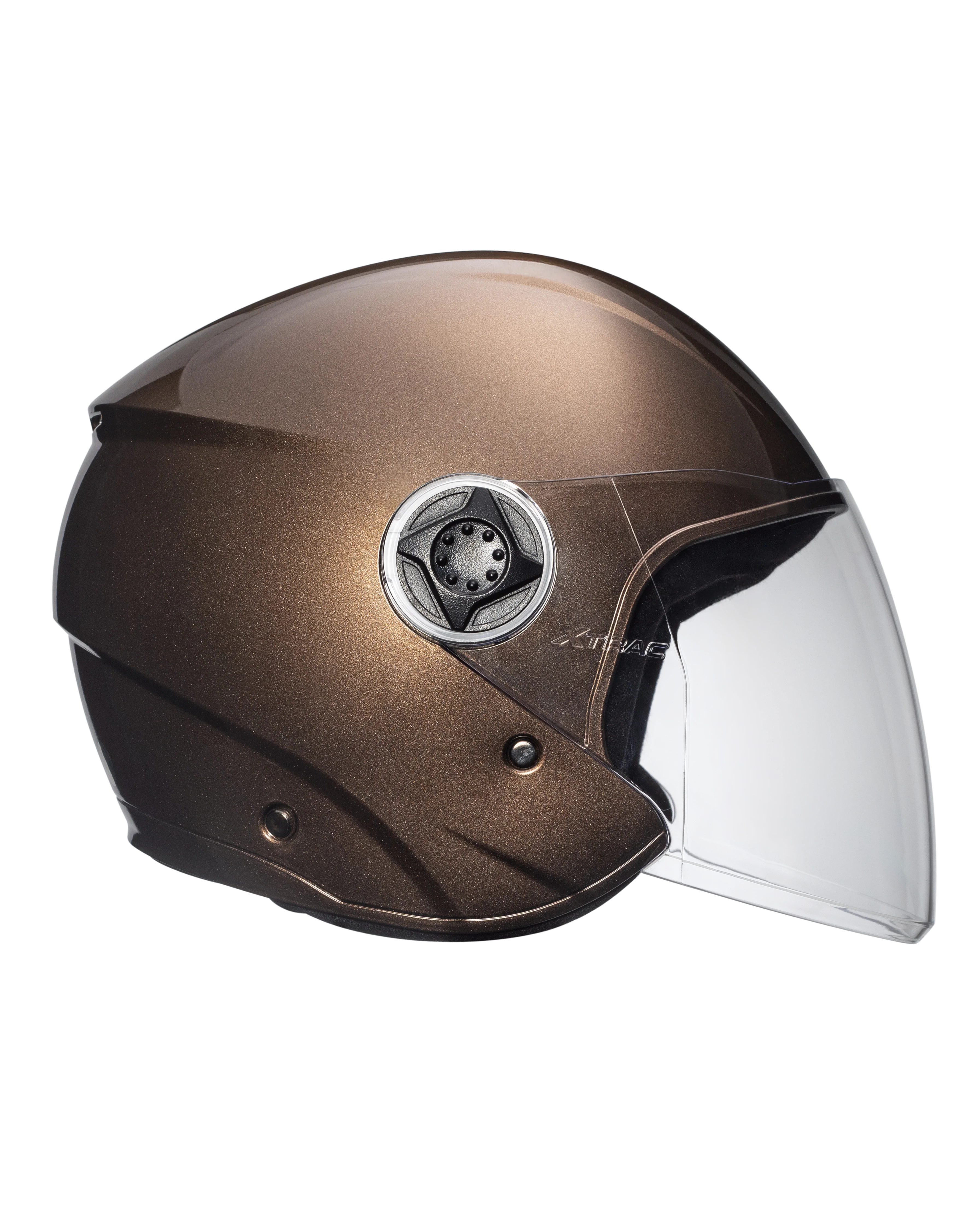 Xtrac Fit ISI Certified Half Face Bike Helmet with Clear Visor | Lightweight Open Face Helmet for Men & Women - Image 44